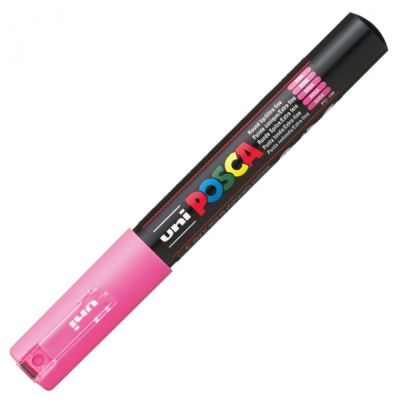 Uni PC-1M Posca Renkli Poster Markörü (0.7 mm) Pembe - 1