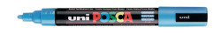 Uni PC-5M Posca Renkli Poster Markörü (1.8-2.5 mm) Açık Mavi - Uni-Ball