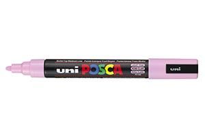 Uni PC-5M Posca Renkli Poster Markörü (1.8-2.5 mm) Açık Pembe - 1