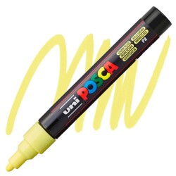 Uni PC-5M Posca Renkli Poster Markörü (1.8-2.5 mm) Güneş Sarısı - Uni-Ball