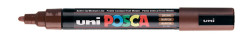 Uni PC-5M Posca Renkli Poster Markörü (1.8-2.5 mm) Kahve - Uni-Ball