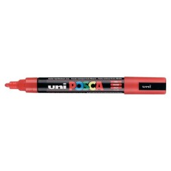 Uni PC-5M Posca Renkli Poster Markörü (1.8-2.5 mm) Kırmızı - Uni-Ball