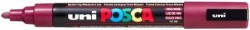 Uni PC-5M Posca Renkli Poster Markörü (1.8-2.5 mm) Kırmızı Şarap - Uni-Ball