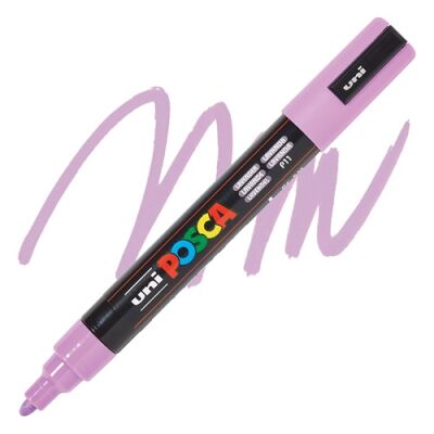 Uni PC-5M Posca Renkli Poster Markörü (1.8-2.5 mm) Lavanta - 1