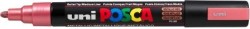 Uni PC-5M Posca Renkli Poster Markörü (1.8-2.5 mm) Metalik Kırmızı - Uni-Ball
