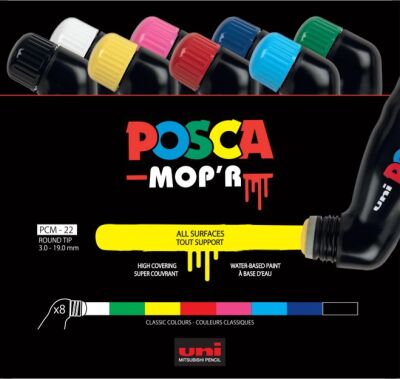 Uni Posca MOP'R Pcm-22 Markör 8'li - 2