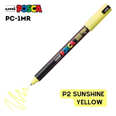 Uni Posca PC-1MR Renkli Poster Markörü (0.7 mm) Güneş Sarısı - 2