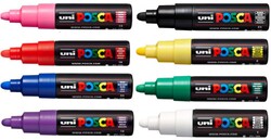 Uni Posca PC-7M Renkli Poster Markörü (4.5-5.5 mm) 8 li Set - Uni-Ball