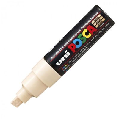 Uni Posca PC-8K Renkli Poster Markörü (0.8 mm) Bej - 1