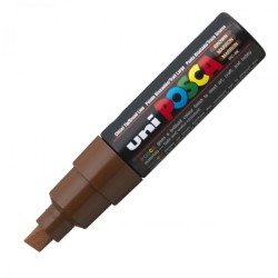 Uni Posca PC-8K Renkli Poster Markörü (0.8 mm) Kahverengi - Uni-Ball