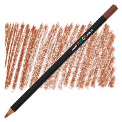 Uni Posca Pencil Kuru Boya Kalemi Kahverengi - 1