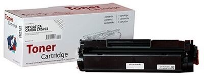 XBox HP Q2612A (12A) & CANON CRG-703 (2K) Siyah Muadil Toner - 1