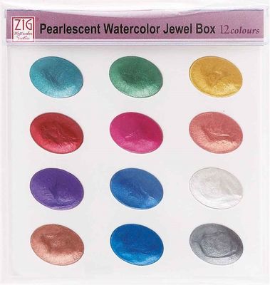 Zig Suluboya Pigment Jewel Box WSKG204-5 12 Renk - 1